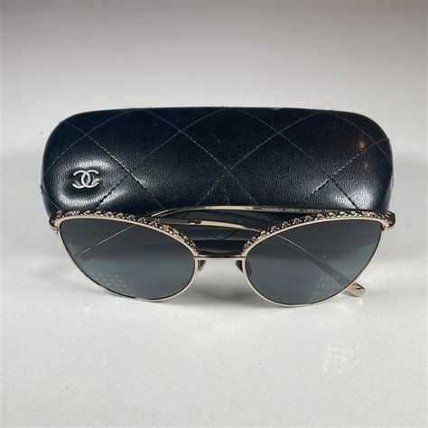 chanel 4258b sunglasses|CHANEL Metal Crystal Sunglasses 4258.